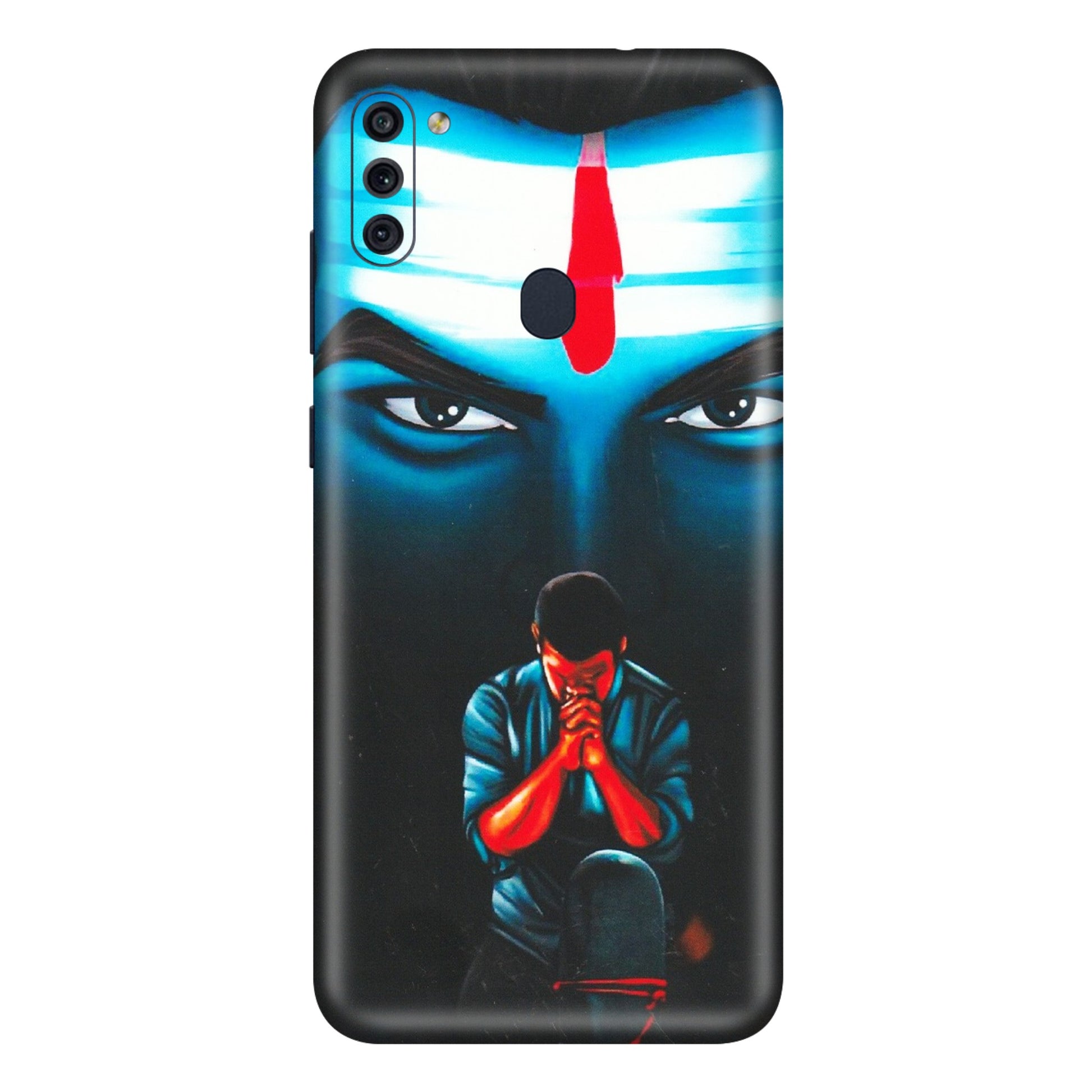 Samsung M/F/Note/Flip and C Phone Skins (All Models) - Mahakal Bhakt - Matte Finish (M-112) Samsung Galaxy M11