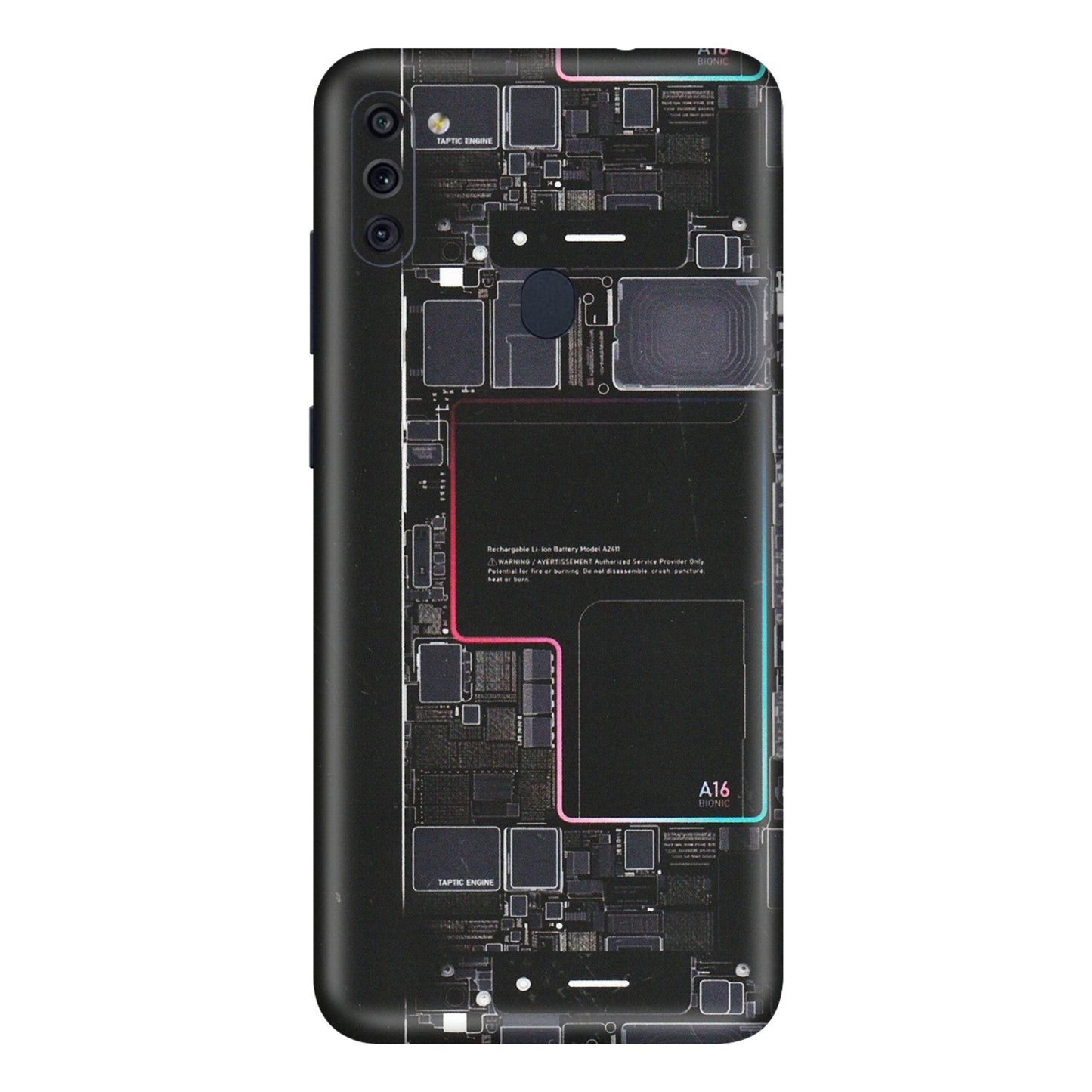 Samsung M/F/Note/Flip and C Phone Skins (All Models) - Motherboard Circuit Layout - Matte Finish (M-117) Samsung Galaxy M11