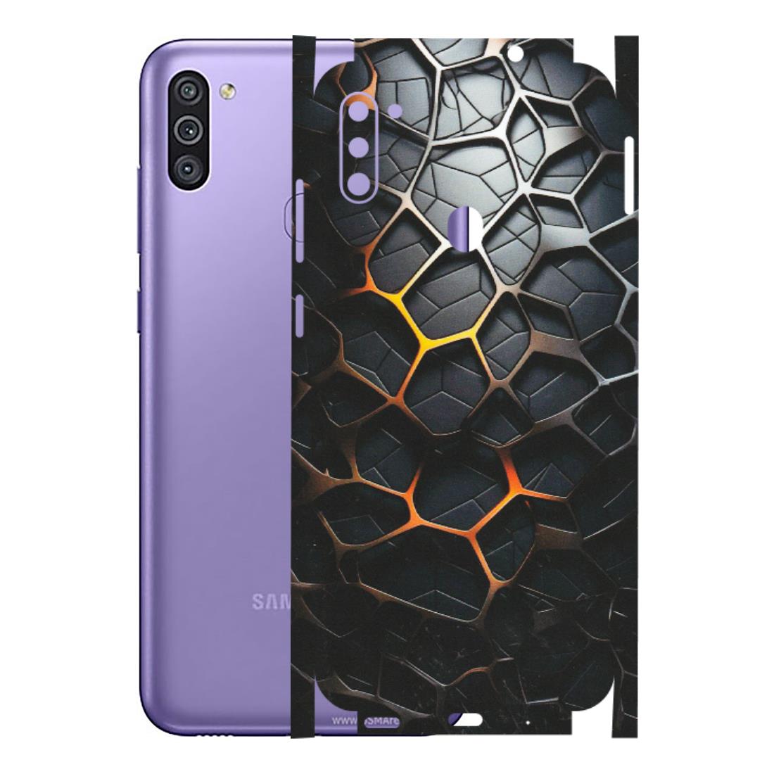 Samsung M/F/Note/Flip and C Phone Skins (All Models) - New Abstract Graphite Tiles - Matte Finish (M-130) Samsung Galaxy M11