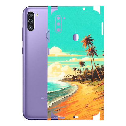 Samsung M/F/Note/Flip and C Phone Skins (All Models) - Miami Beach - Matte Finish (M-136) Samsung Galaxy M11