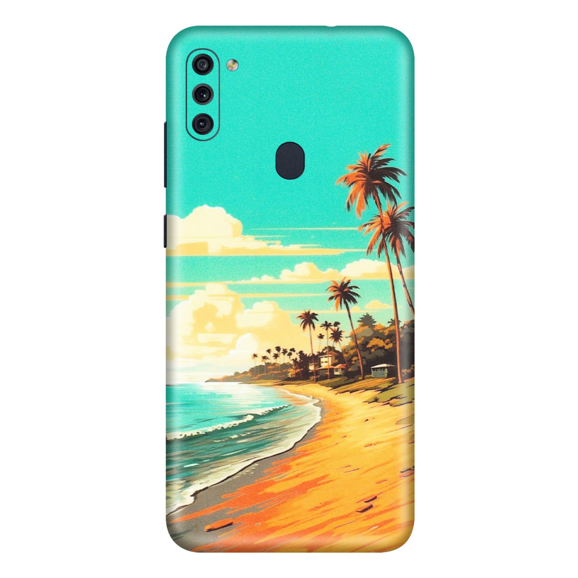 Samsung M/F/Note/Flip and C Phone Skins (All Models) - Miami Beach - Matte Finish (M-136) Samsung Galaxy M11
