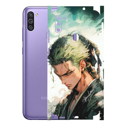 Samsung M/F/Note/Flip and C Phone Skins (All Models) - New Roronoa Zoro One Picece Anime - Matte Finish (M-140) Samsung Galaxy M11