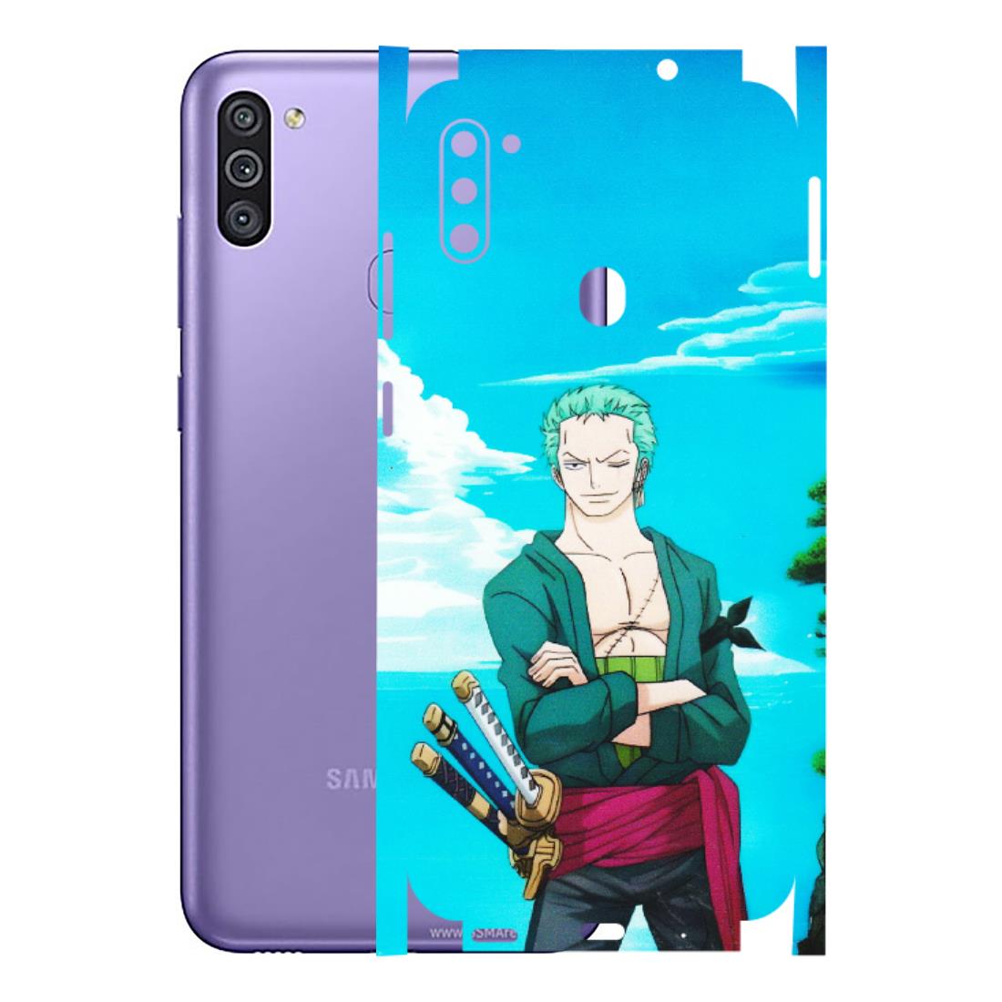 Samsung M/F/Note/Flip and C Phone Skins (All Models) - Cool Swordman Zoro Anime - Matte Finish (M-143) Samsung Galaxy M11