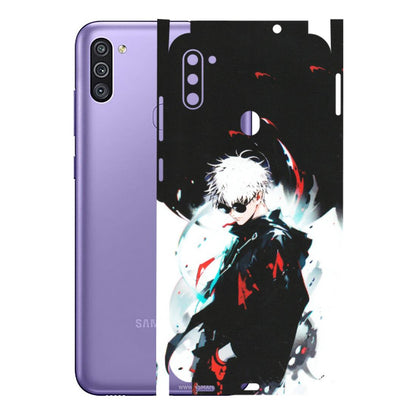 Samsung M/F/Note/Flip and C Phone Skins (All Models) - Gojo Powerful Charater Kaisen Anime - Matte Finish (M-144) Samsung Galaxy M11