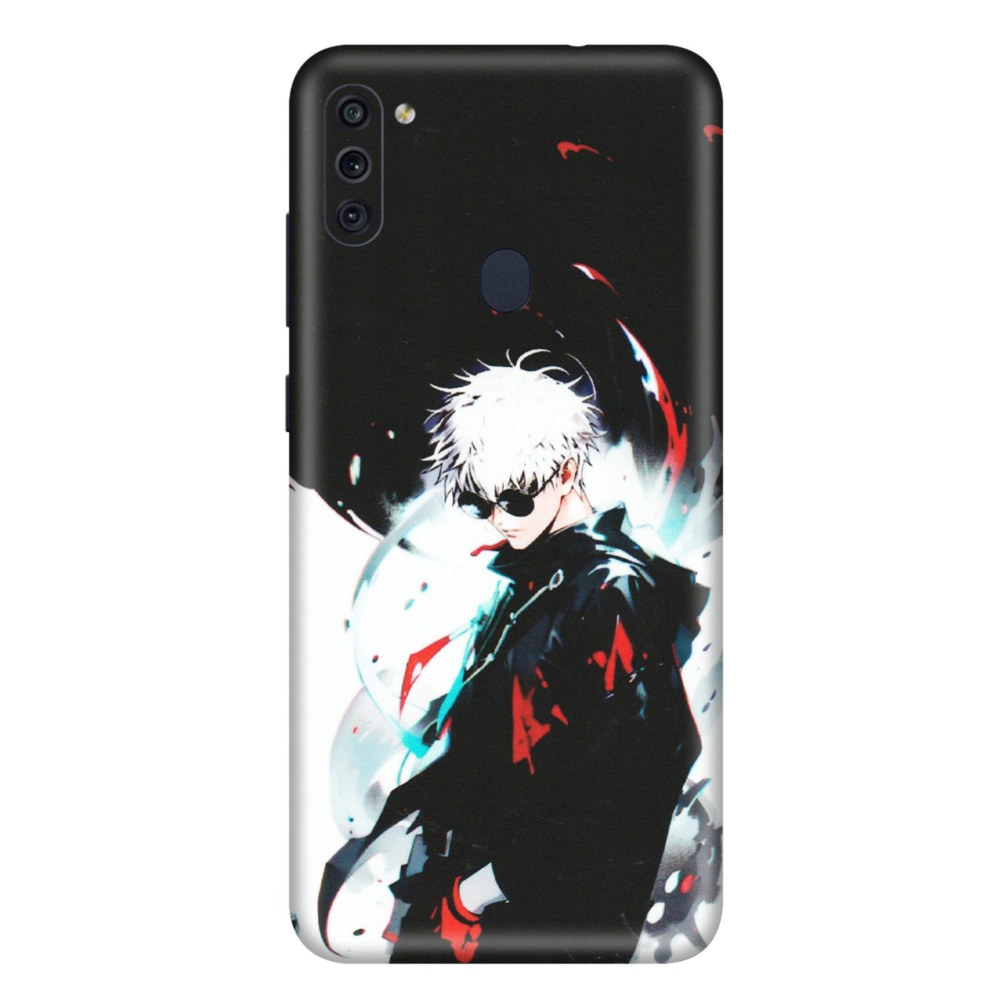 Samsung M/F/Note/Flip and C Phone Skins (All Models) - Gojo Powerful Charater Kaisen Anime - Matte Finish (M-144) Samsung Galaxy M11