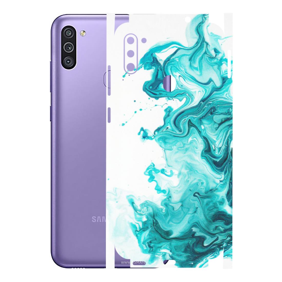 Samsung M/F/Note/Flip and C Phone Skins (All Models) - Sky Blue Abstract Colour - Matte Finish (M-146) Samsung Galaxy M11