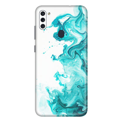 Samsung M/F/Note/Flip and C Phone Skins (All Models) - Sky Blue Abstract Colour - Matte Finish (M-146) Samsung Galaxy M11