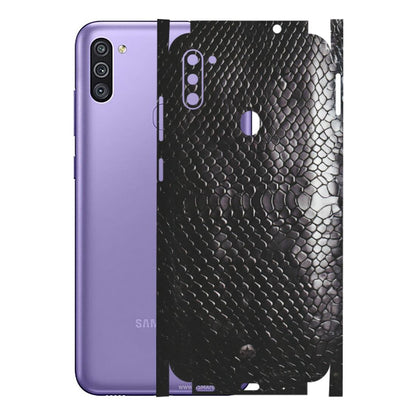 Samsung M/F/Note/Flip and C Phone Skins (All Models) - Black Snack Leather - Matte Finish (M-147) Samsung Galaxy M11