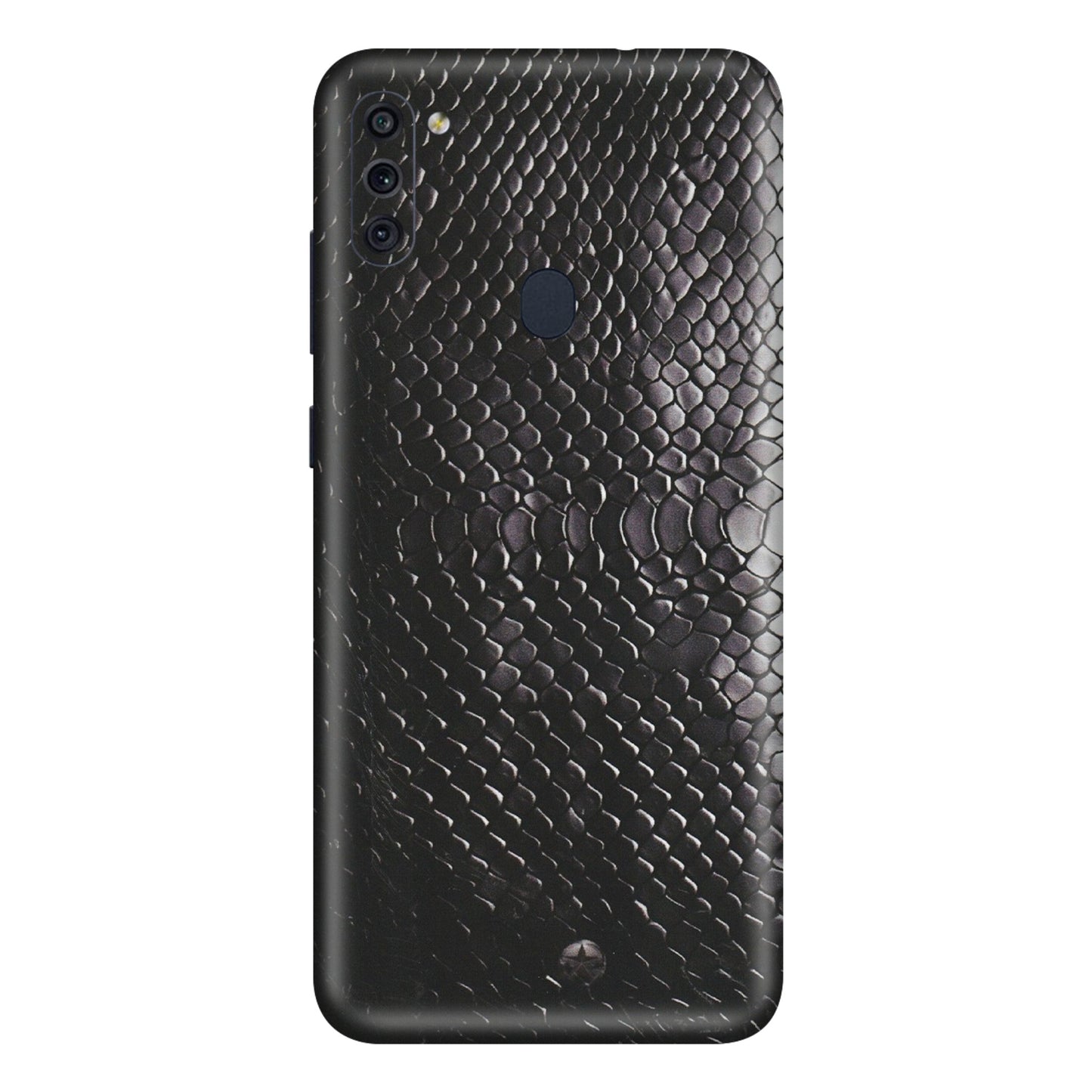 Samsung M/F/Note/Flip and C Phone Skins (All Models) - Black Snack Leather - Matte Finish (M-147) Samsung Galaxy M11