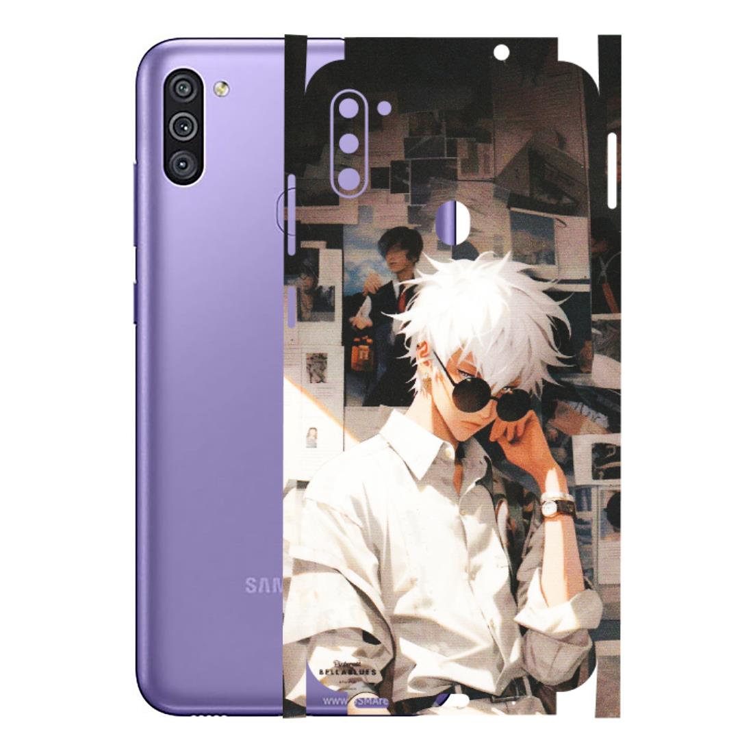 Samsung M/F/Note/Flip and C Phone Skins (All Models) - Gojo Satoru Jujustu Kaisen Anime - Matte Finish (M-156) Samsung Galaxy M11