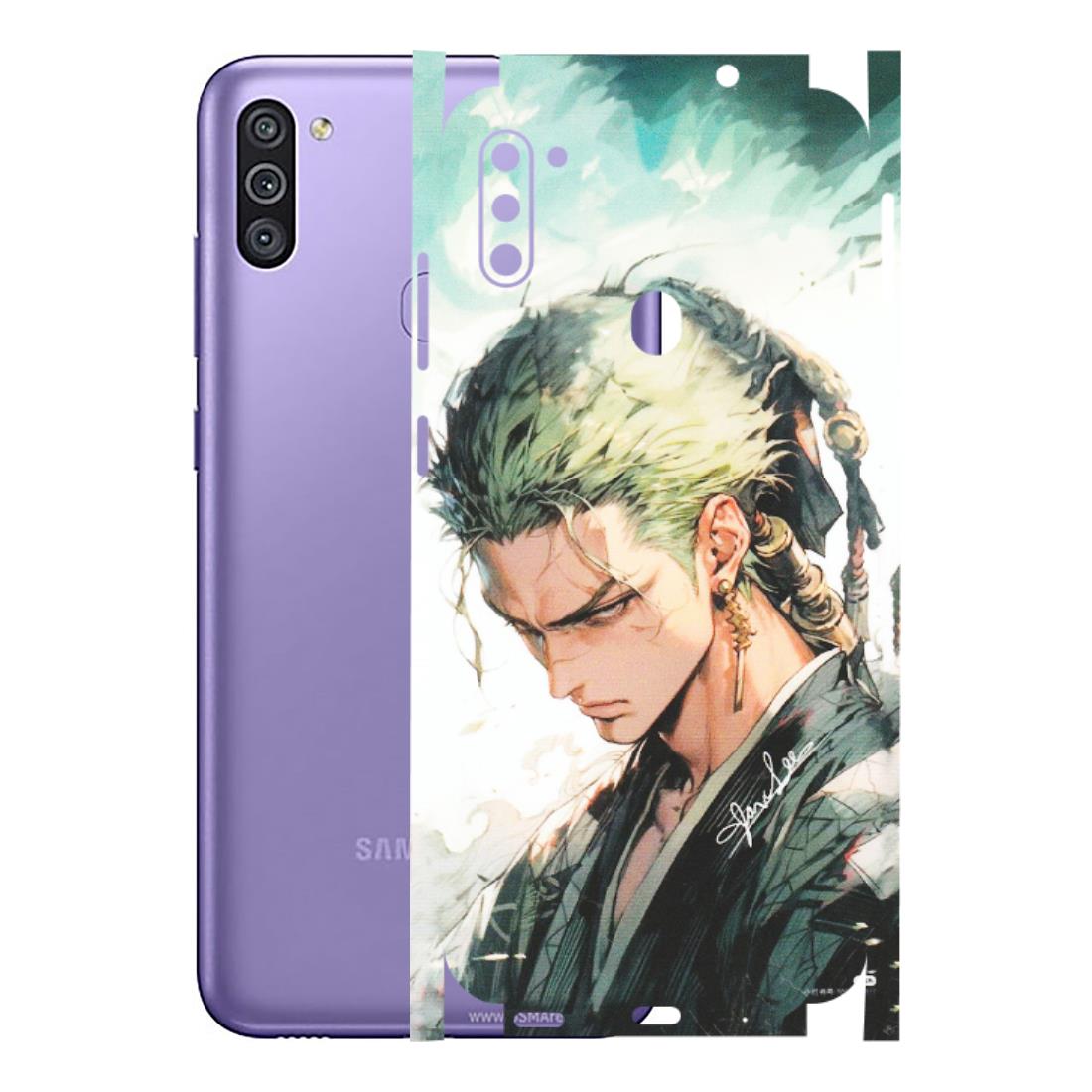 Samsung M/F/Note/Flip and C Phone Skins (All Models) - Pirate Hunter One Piece Anime - Matte Finish (M-157) Samsung Galaxy M11