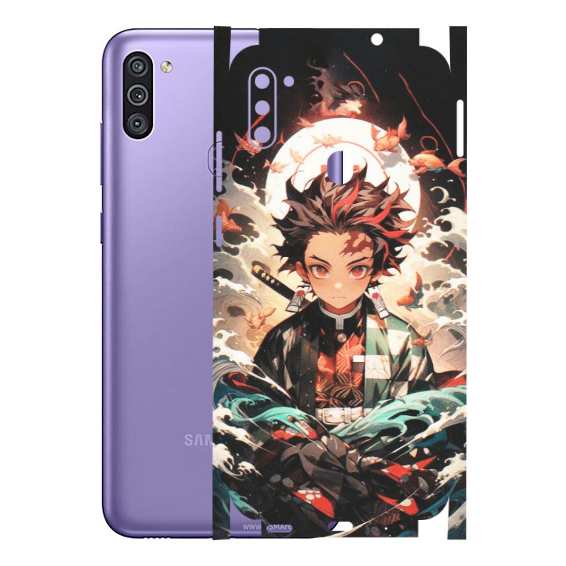 Samsung M/F/Note/Flip and C Phone Skins (All Models) - Tanjiro Demon Slayer Anime - Matte Finish (M-158) Samsung Galaxy M11