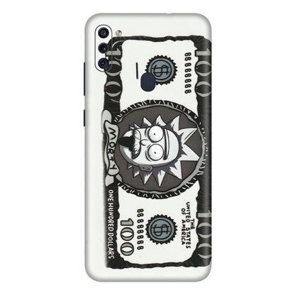 Samsung M/F/Note/Flip and C Phone Skins (All Models) - Rick And Morty Hundred Dollar Anime - Matte Finish (M-161) Samsung Galaxy M11