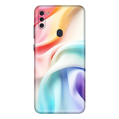 Samsung M/F/Note/Flip and C Phone Skins (All Models) - Colourful Silk Cloth - Matte Finish (M-165) Samsung Galaxy M11