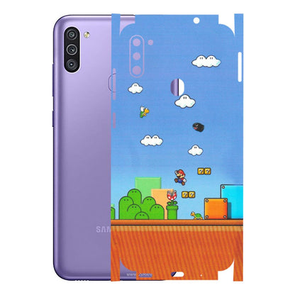 Samsung M/F/Note/Flip and C Phone Skins (All Models) - Mario Game Scene - Matte Finish (M-24) Samsung Galaxy M11