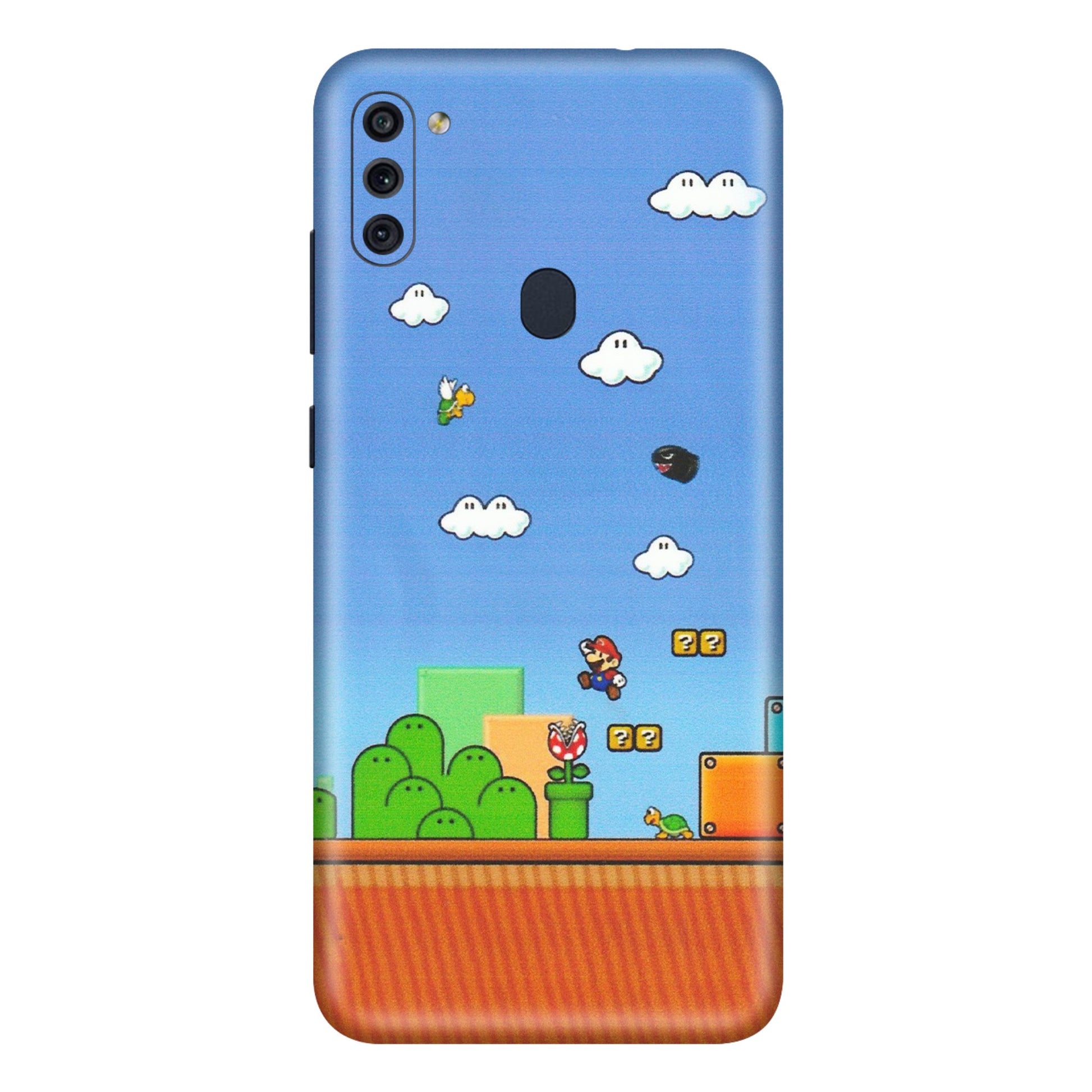 Samsung M/F/Note/Flip and C Phone Skins (All Models) - Mario Game Scene - Matte Finish (M-24) Samsung Galaxy M11
