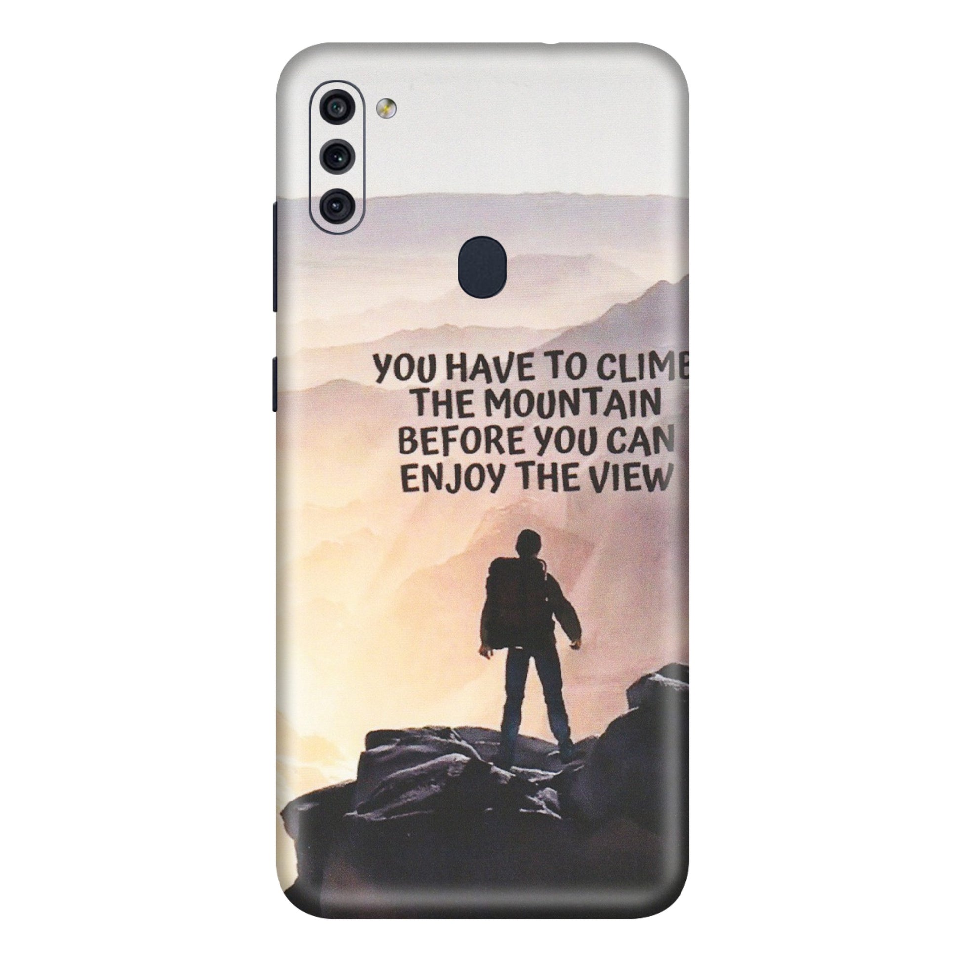 Samsung M/F/Note/Flip and C Phone Skins (All Models) - Motivational Hiking Mountain - Matte Finish (M-28) Samsung Galaxy M11
