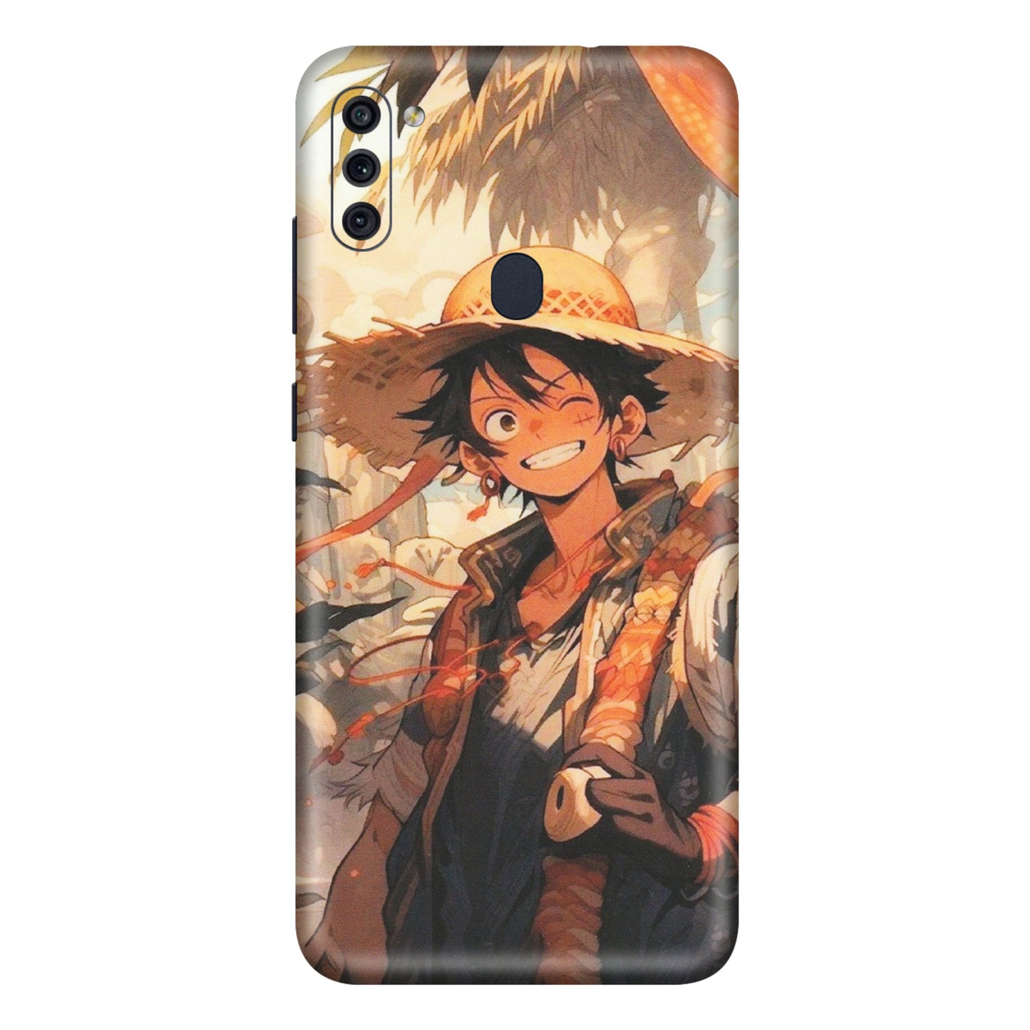 Samsung M/F/Note/Flip and C Phone Skins (All Models) - Anime Character Smile - Matte Finish (M-33) Samsung Galaxy M11