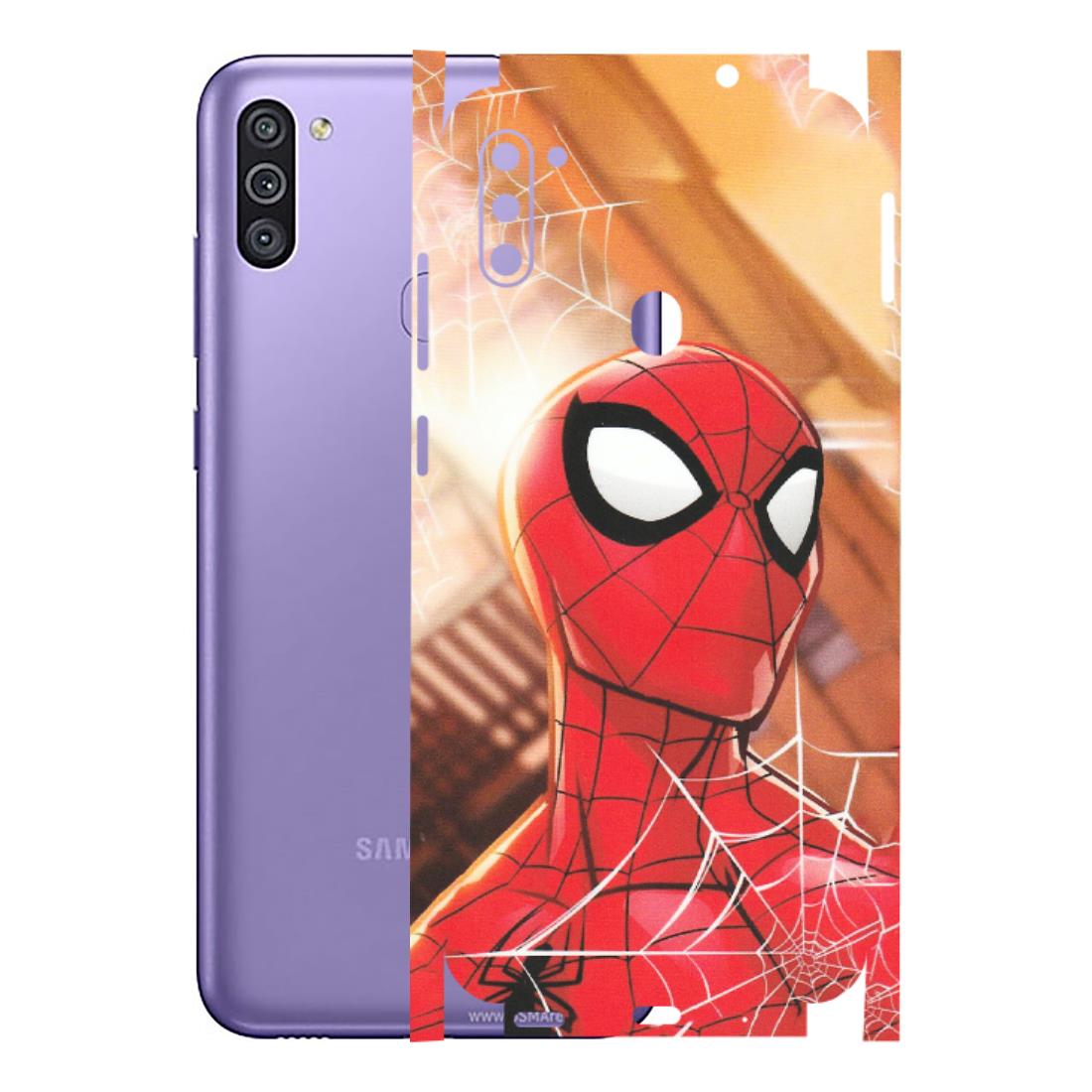 Samsung M/F/Note/Flip and C Phone Skins (All Models) - Spiderman Face New - Matte Finish (M-41) Samsung Galaxy M11