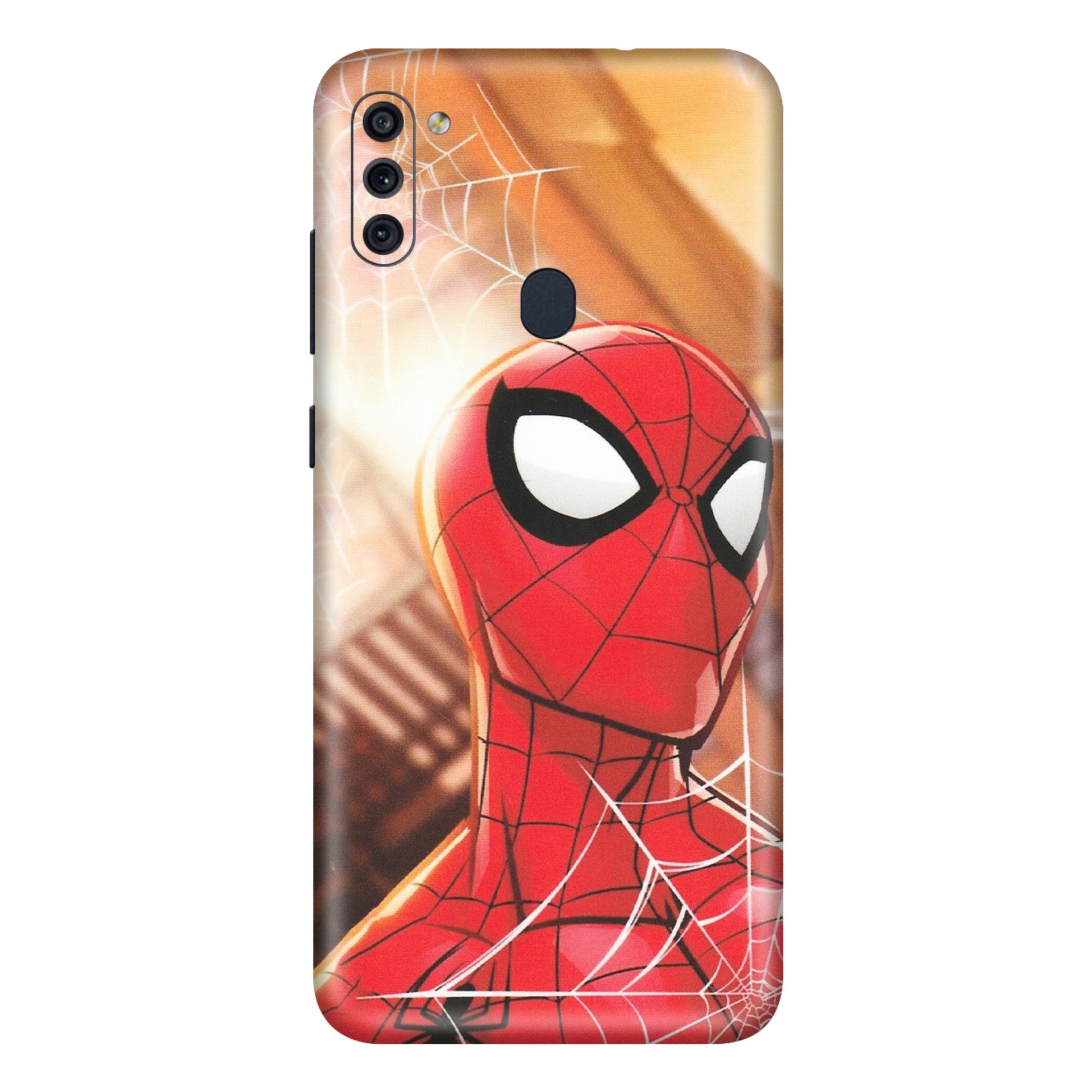 Samsung M/F/Note/Flip and C Phone Skins (All Models) - Spiderman Face New - Matte Finish (M-41) Samsung Galaxy M11