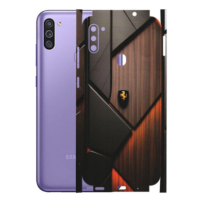 Samsung M/F/Note/Flip and C Phone Skins (All Models) - Lambo Beauty Wood Pattern Sober - Matte Finish (M-51) Samsung Galaxy M11