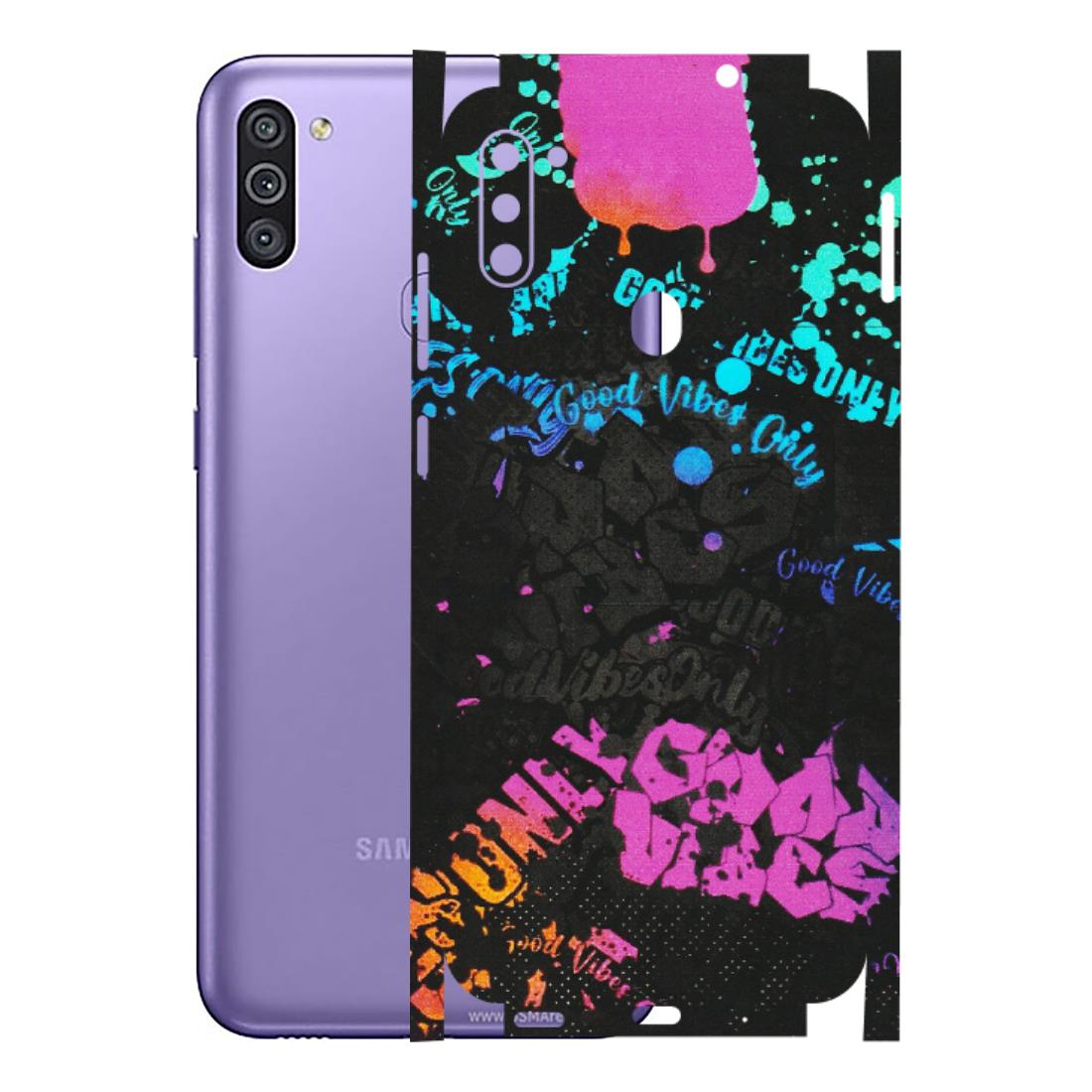 Samsung M/F/Note/Flip and C Phone Skins (All Models) - Majestic Black Vibes - Matte Finish (M-62) Samsung Galaxy M11