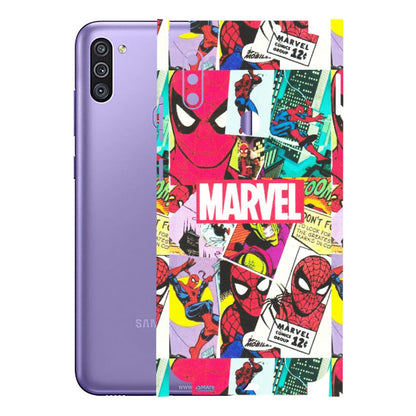 Samsung M/F/Note/Flip and C Phone Skins (All Models) - Marvel Comic Spiderman Grafitti - Matte Finish (M-72) Samsung Galaxy M11