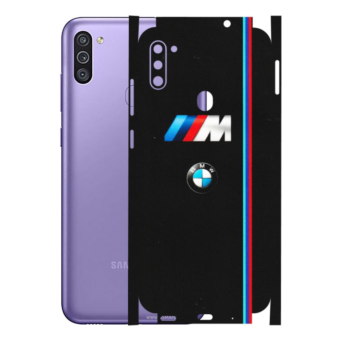 Samsung M/F/Note/Flip and C Phone Skins (All Models) - Styling With Black BMW - Matte Finish (M-74) Samsung Galaxy M11