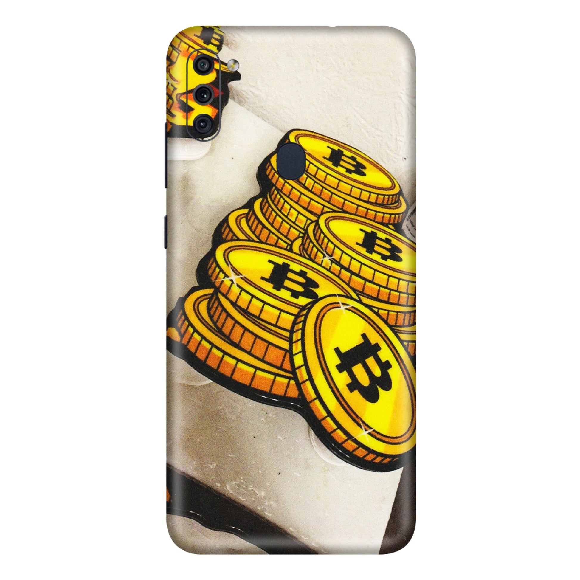 Samsung M/F/Note/Flip and C Phone Skins (All Models) - Billionaire Bitcoin Collection - Matte Finish (M-92) Samsung Galaxy M11