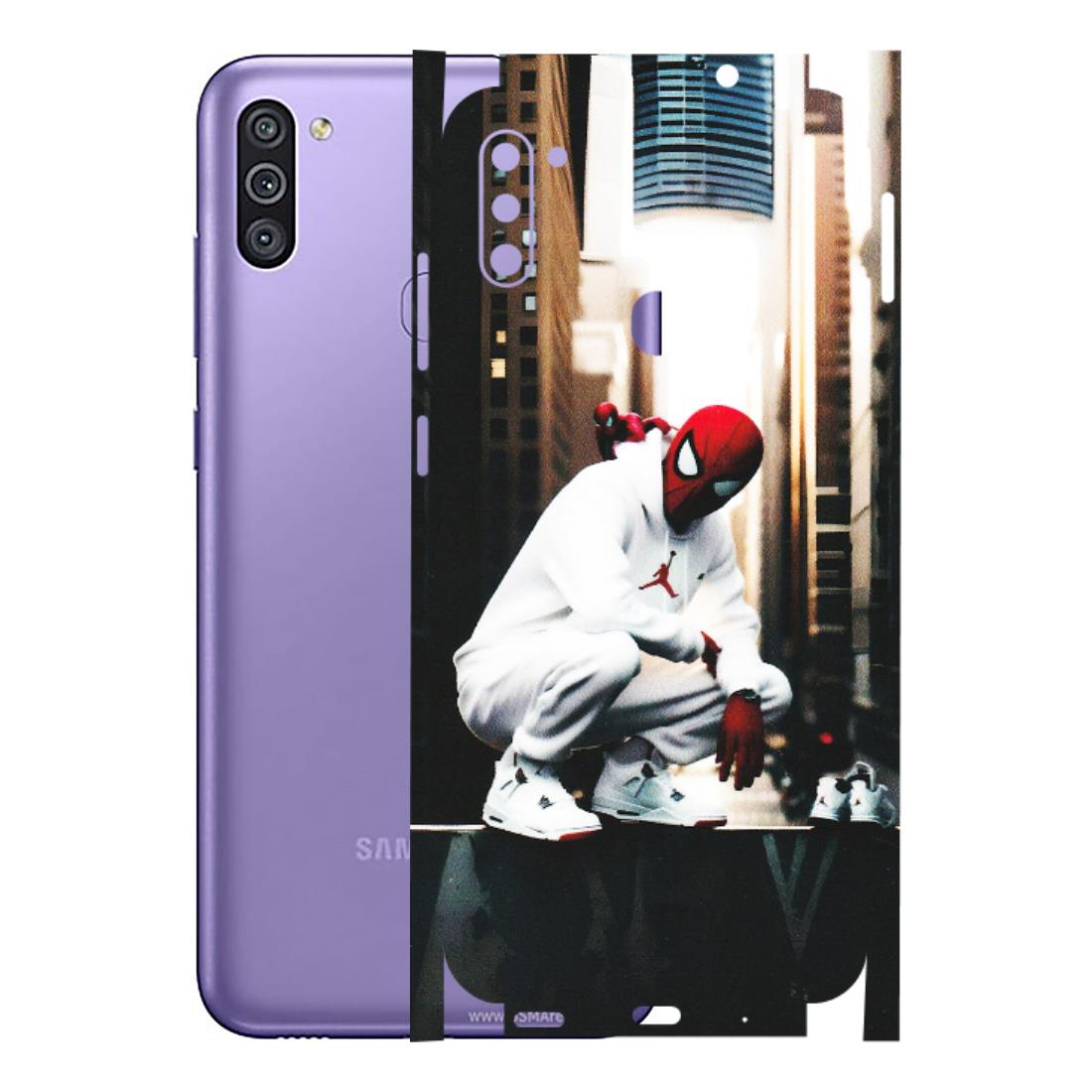 Samsung M/F/Note/Flip and C Phone Skins (All Models) - Sportsman Spider Man - Matte Finish (M-94) Samsung Galaxy M11