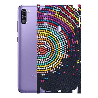 Samsung M/F/Note/Flip and C Phone Skins (All Models) - Rainbow Dot Mandala - Matte Finish (M-97) Samsung Galaxy M11