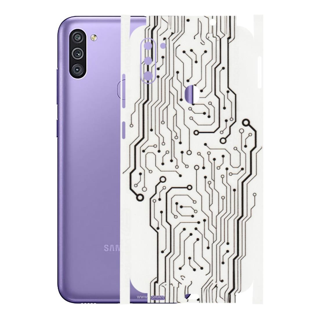 Samsung M/F/Note/Flip and C Phone Skins (All Models) - Tech Circuits - Transparent Finish (T-03) Samsung Galaxy M11