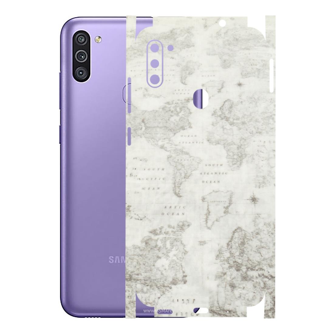 Samsung M/F/Note/Flip and C Phone Skins (All Models) - World Travel Map - Transparent Finish (T-04) Samsung Galaxy M11