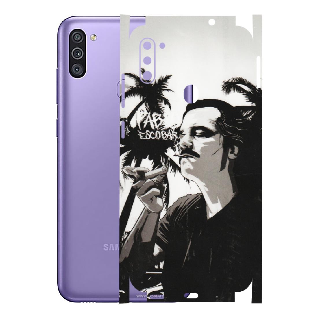 Samsung M/F/Note/Flip and C Phone Skins (All Models) - Pab Escobar - Transparent Finish (T-05) Samsung Galaxy M11