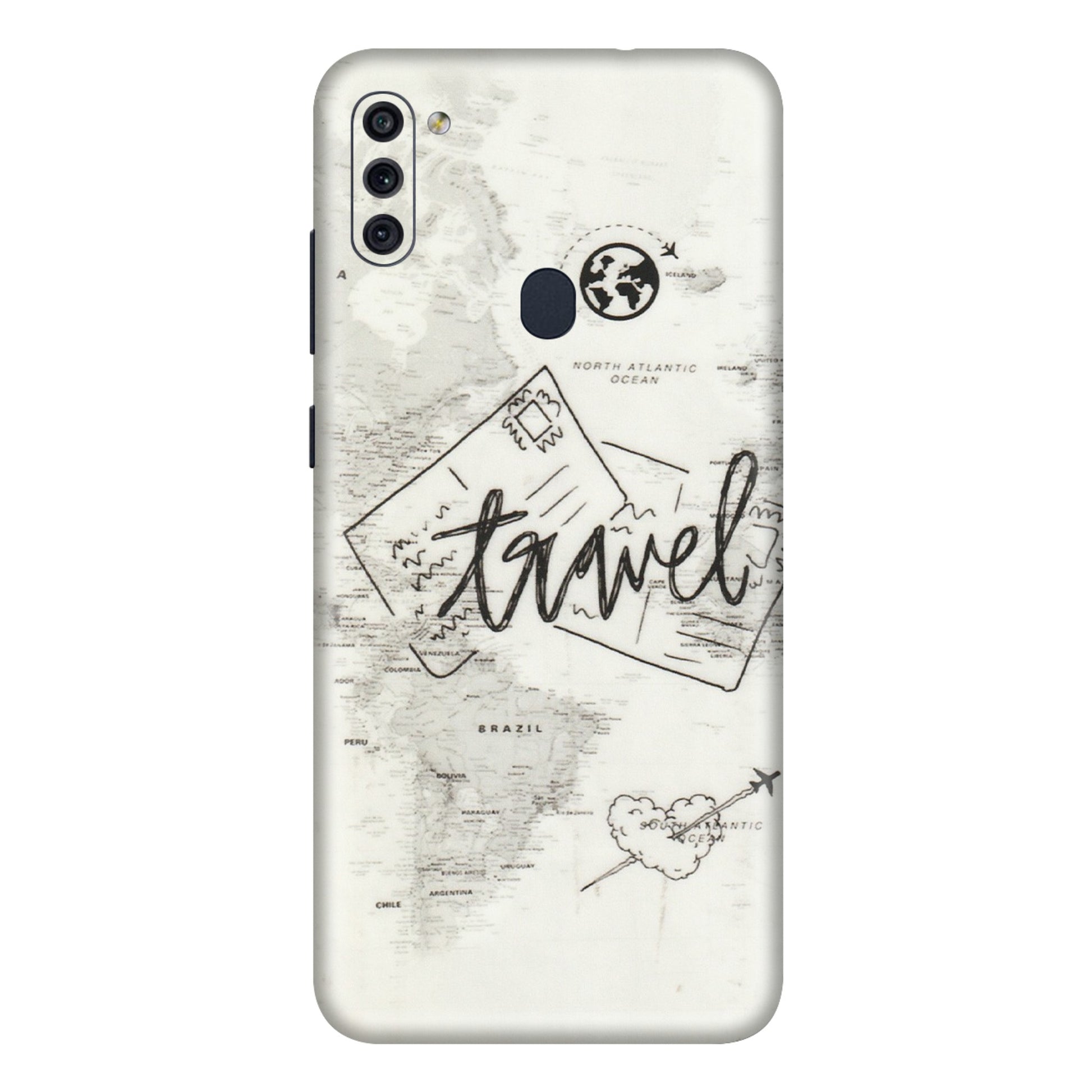 Samsung M/F/Note/Flip and C Phone Skins (All Models) - Travel Ticket - Transparent Finish (T-06) Samsung Galaxy M11