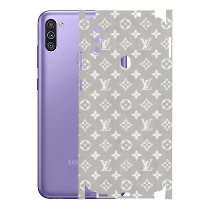Samsung M/F/Note/Flip and C Phone Skins (All Models) - Luxury Brands Logo - Transparent Finish (T-07) Samsung Galaxy M11