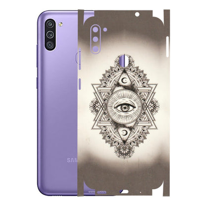 Samsung M/F/Note/Flip and C Phone Skins (All Models) - Illuminati Great Eye - Transparent Finish (T-14) Samsung Galaxy M11