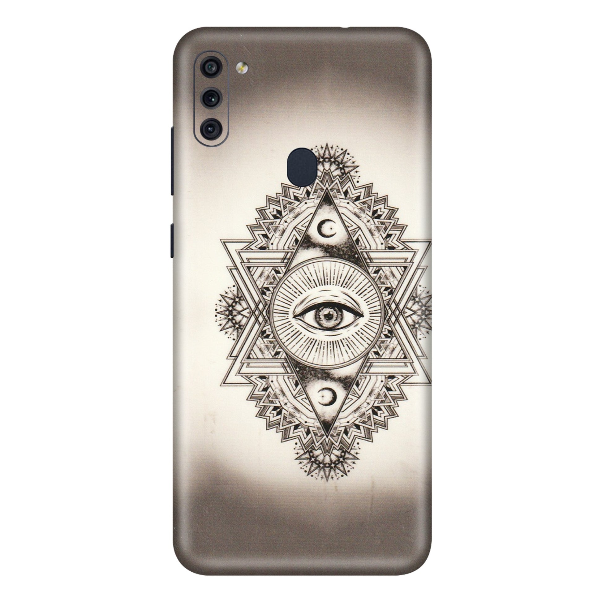 Samsung M/F/Note/Flip and C Phone Skins (All Models) - Illuminati Great Eye - Transparent Finish (T-14) Samsung Galaxy M11