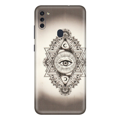 Samsung M/F/Note/Flip and C Phone Skins (All Models) - Illuminati Great Eye - Transparent Finish (T-14) Samsung Galaxy M11