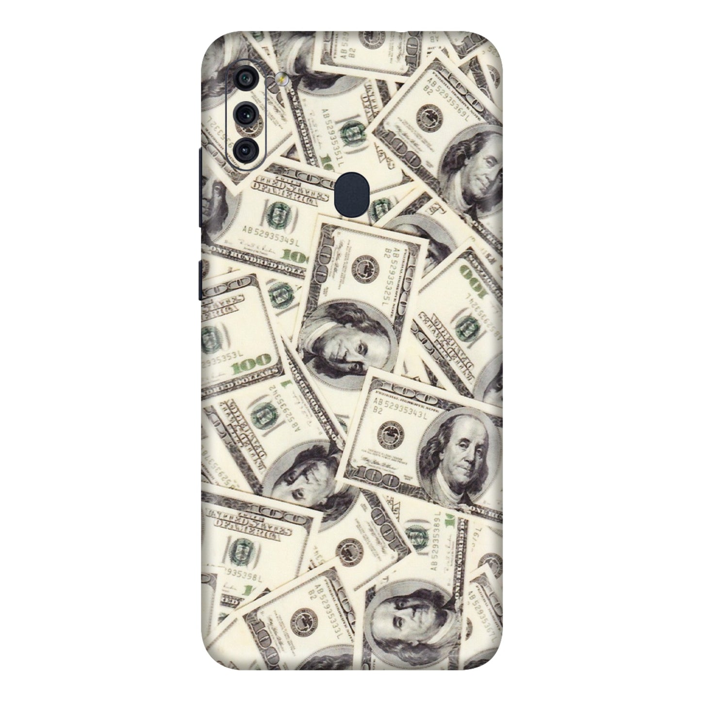Samsung M/F/Note/Flip and C Phone Skins (All Models) - Dollar Lover - Transparent Finish (T-17) Samsung Galaxy M11