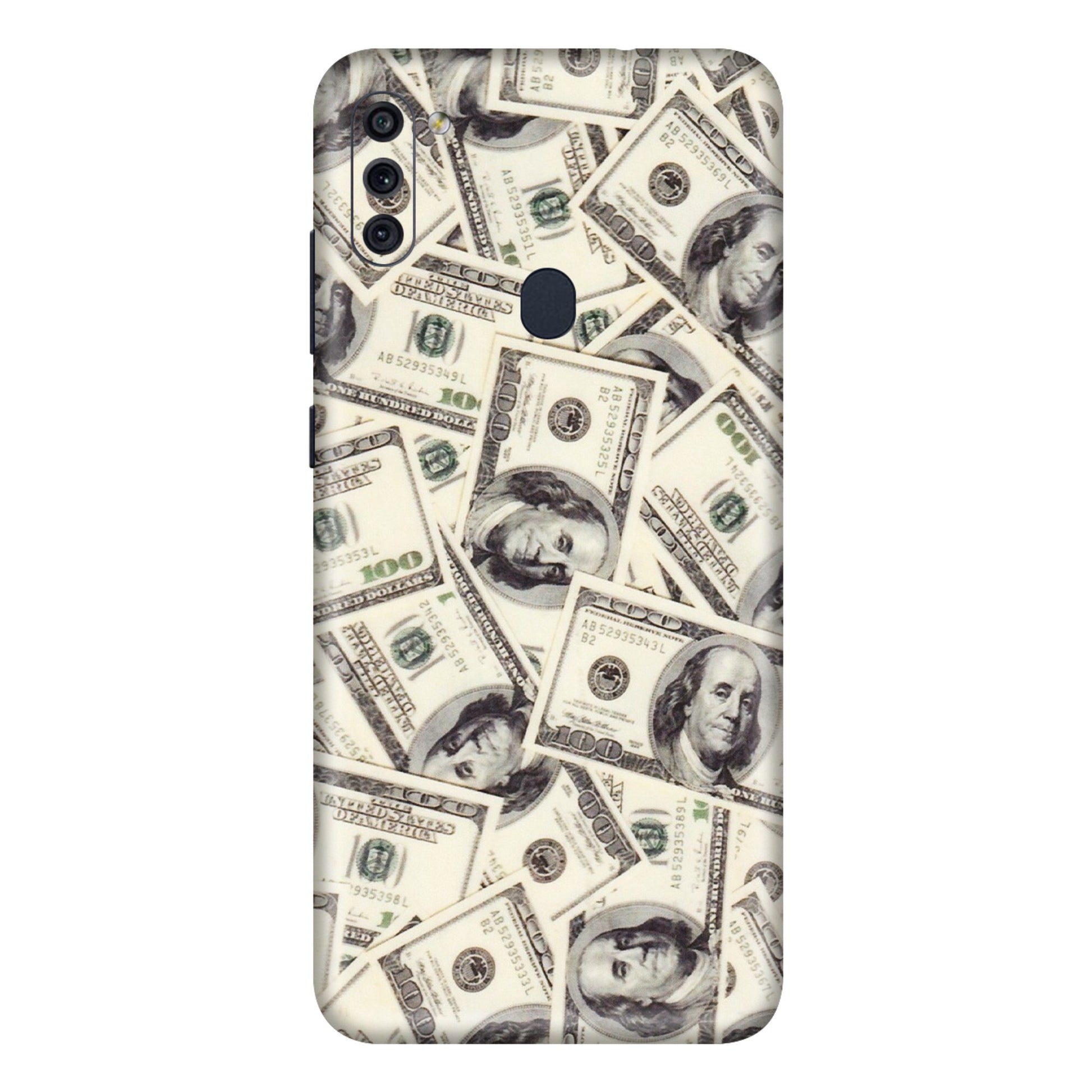 Samsung M/F/Note/Flip and C Phone Skins (All Models) - Dollar Lover - Transparent Finish (T-17) Samsung Galaxy M11