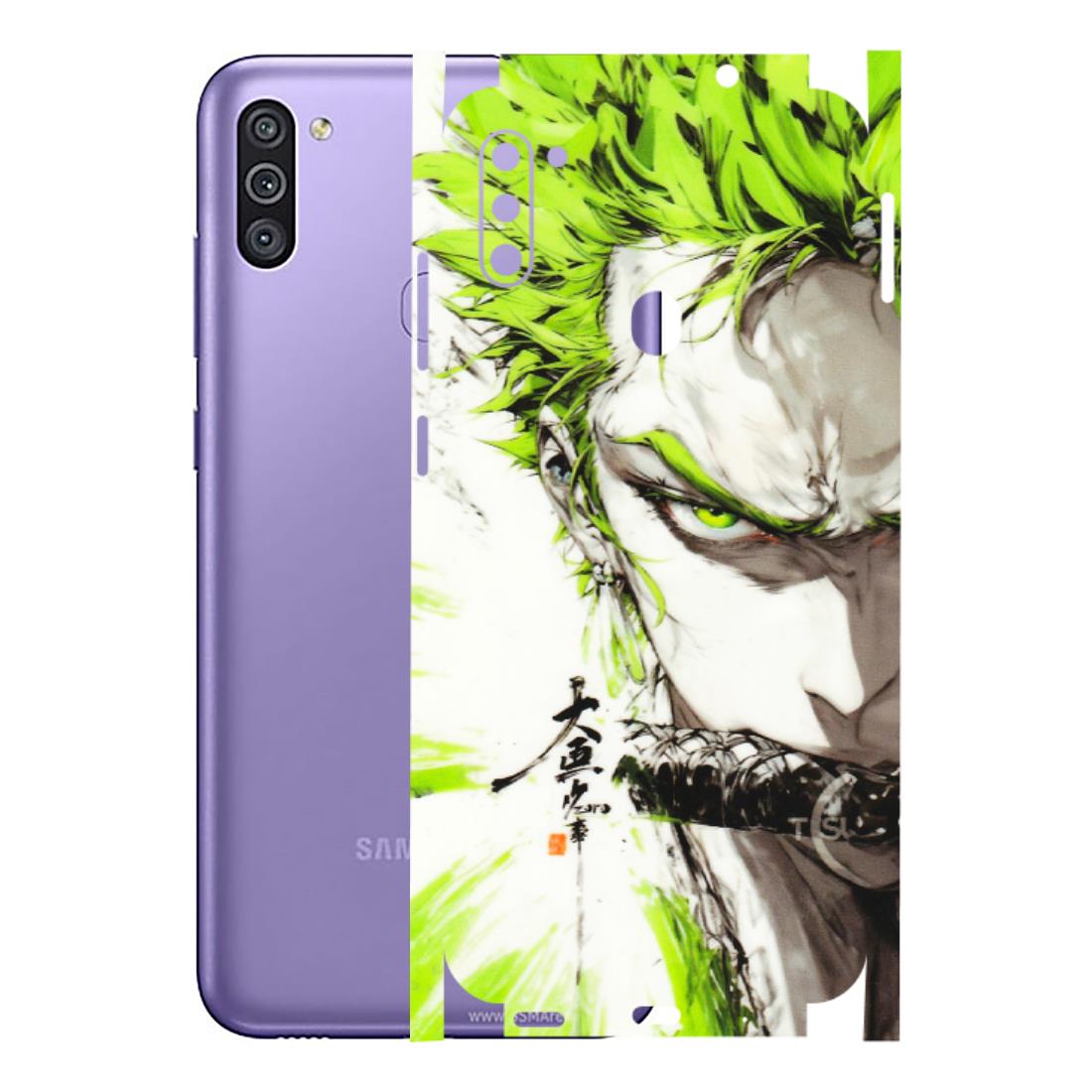 Samsung M/F/Note/Flip and C Phone Skins (All Models) - Roro Taku Anime - Transparent Finish (T-18) Samsung Galaxy M11