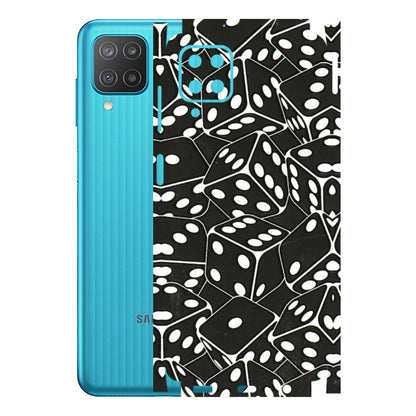 Samsung M/F/Note/Flip and C Phone Skins (All Models) - Big Black Dices - 3D Embossed Finish (L-106) Samsung Galaxy M12