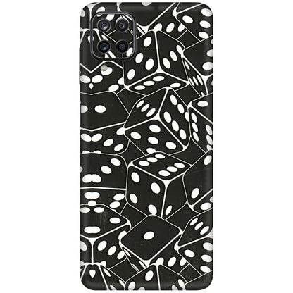 Samsung M/F/Note/Flip and C Phone Skins (All Models) - Big Black Dices - 3D Embossed Finish (L-106) Samsung Galaxy M12