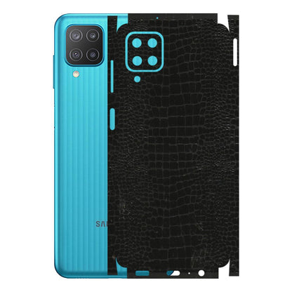 Samsung M/F/Note/Flip and C Phone Skins (All Models) - Snake Leather Black - 3D Embossed Finish (L-107) Samsung Galaxy M12