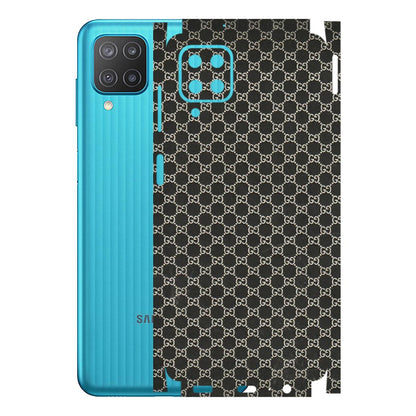 Samsung M/F/Note/Flip and C Phone Skins (All Models) - Black G Print - 3D Embossed Finish (L-109) Samsung Galaxy M12