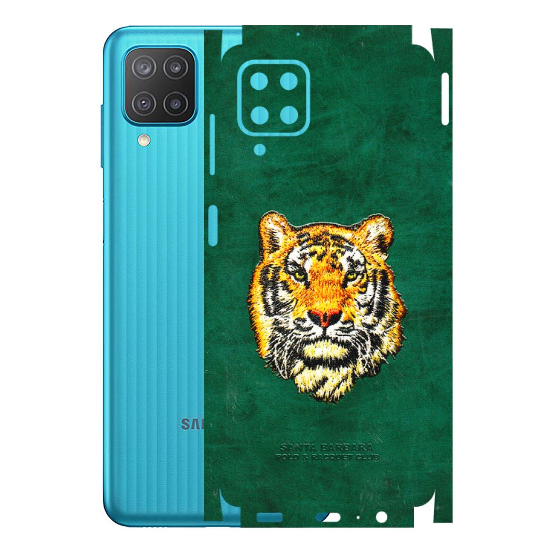 Samsung M/F/Note/Flip and C Phone Skins (All Models) - Leather Feel Tiger - 3D Embossed Finish (L-111) Samsung Galaxy M12
