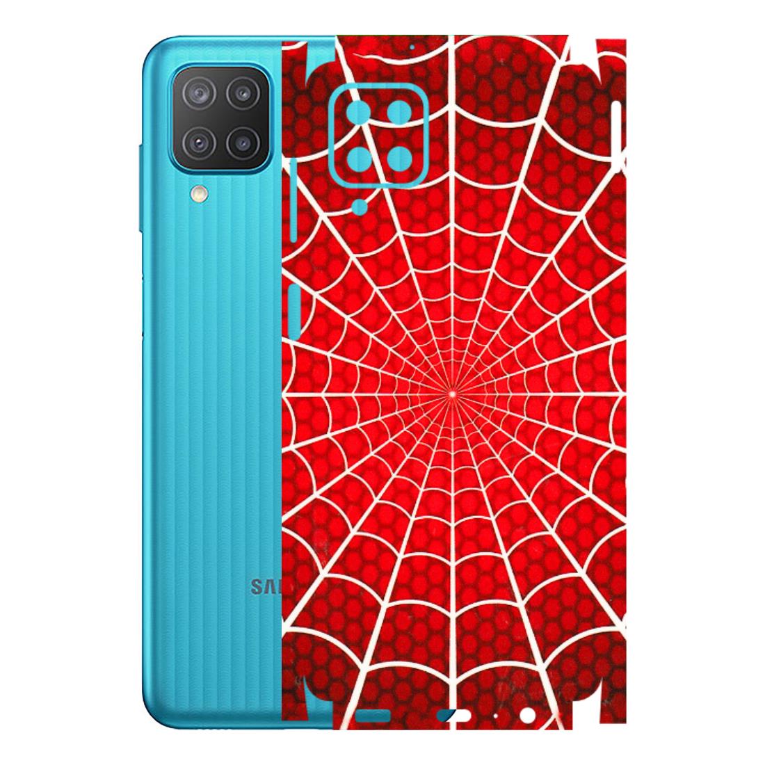 Samsung M/F/Note/Flip and C Phone Skins (All Models) - Classic Spidey Web - 3D Embossed Finish (L-115) Samsung Galaxy M12