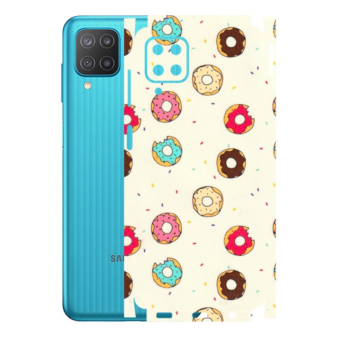 Samsung M/F/Note/Flip and C Phone Skins (All Models) - Mini Donuts Doodle Art - 3D Embossed Finish (L-122) Samsung Galaxy M12