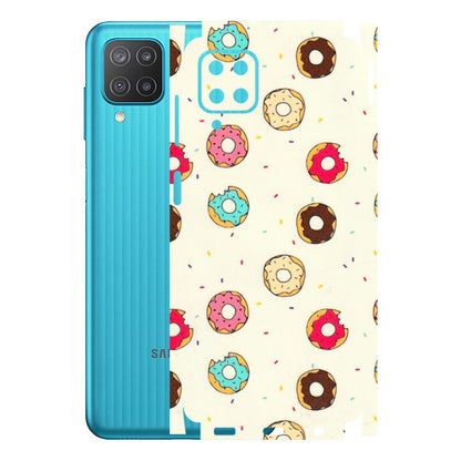Samsung M/F/Note/Flip and C Phone Skins (All Models) - Mini Donuts Doodle Art - 3D Embossed Finish (L-122) Samsung Galaxy M12
